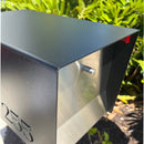 RetroBox Locking Wall Mount Mailbox in TEXTURED MATT BLACK