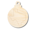 Unfinished Wood Etched Texas Ornament Shape | Paint By Line Crafts | up to 30" DIY