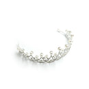 The Age of Pearls Crown Tiara in Silver | Royalty Crown Party or Bridal Hair Accessory