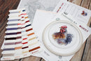The Cock Rooster Counted Cross Stitch Kit with Hoop by Luca-S BC217L