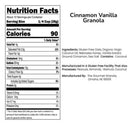 Cinnamon Vanilla Granola | Pack of 3 | 12 oz | Gluten, Dairy, Soy Free | Free Shipping | The Gourmet Granola