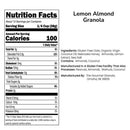 Lemon Almond Granola | 12 oz | Gluten, Soy, & Dairy Free | The Gourmet Granola
