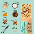 Cinnamon Vanilla Almond Granola Bars | Pack of 12 | Gluten, Dairy, & Soy Free | The Gourmet Granola