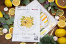 The Lemon Juice Fruit Counted Cross Stitch Kit with Hoop by Luca-S BC234L