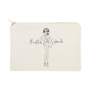 The Future is Female Cotton Canvas Cosmetic Bag