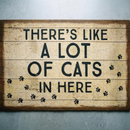 Hope You Like Cats Doormat Entryway Indoor/Outdoor Rug | 34" x 20 | Slip-Resistant Backing