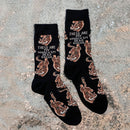 These Are My Knock ’Em Dead Socks | Tiger Motif Vintage Crew Socks
