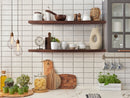 Thick Oak Floating Shelves in 60" to 84" lengths