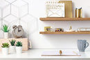 Thin Oak Floating Shelves in 24" to 36" lengths