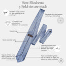 Catania - Printed Silk Tie - Blue & Brick Red