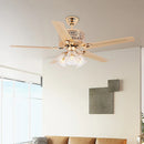 Tiffany Laure Crystal Ceiling Fan Light
