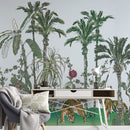 Tiger Chinoiserie Jungle Wall Mural