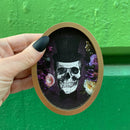 'Til Death Do Us Part Skull Hanging Decor Set | 3 Piece Oval Framed Gothic Romance Ornaments