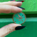 Tired AF Enamel Pin on Gift Card
