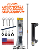 RV Flagpole Kit – Telescoping Pole + Ladder Mount + Camp Locator Kit | Poles and Holders