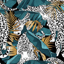 Leopard between Leaves Wallpaper