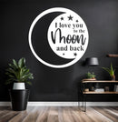 I Love You to the Moon and Back Sign