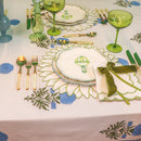 100% Organic Cotton - Toile de Blu Hortensia Tablecloth