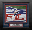 Tom Brady in Action New England Patriots 8" x 10" Framed Football Photo