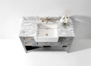 Hayley Bathroom Vanity with Sink and Carrara White Marble Top Cabinet Set