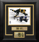 Torey Krug Boston Bruins 2019 Stanley Cup Finals Hit 8x10 Framed Photo with Engraved Autograph