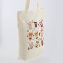 Boba Tea Tote Bag – Cream Canvas with Keychain & Enamel Pin