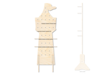Unfinished Wood Tower Standing Peg Board  | Standing Wood Peg Board | 1/2" & 1/4" Thick Wood | up to 40"