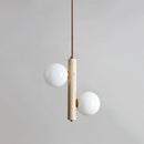 Travertine Ball Spheres Pendant Lamp
