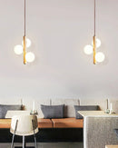 Travertine Ball Spheres Pendant Lamp