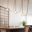 Travertine  Lasso Stone Leather Chandelier