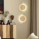 Travertine Crescent Halo Wall Sconce