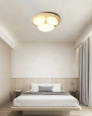 Travertine Glaze Round Ceiling Lamp