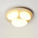 Travertine Glaze Round Ceiling Lamp