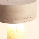 Travertine Kiwa Conical Table Lamp