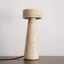 Travertine Kiwa Conical Table Lamp