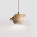 Travertine Planet Pendant Light