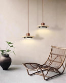 Travertine Retro Disc Pendant Lamp