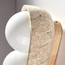 Travertine Solstice Trio Wall Sconce
