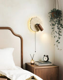 Travertine Thalos Irregular Round Wall Light