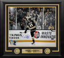 Trent Frederic Goal Celebration Boston Bruins Autographed 11" x 14" Framed Hockey Photo
