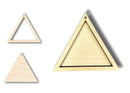 Unfinished Wood 2 Layer Triangle Shadowbox Shape | DIY Craft Cutout | up to 46" DIY