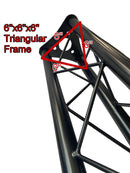 5Ft Triangle Truss Extension (3-PACK) by GRIFFIN - Stage Mount Trussing Sections for DJ Booth Lighting System - Mount Light Cans & Sound Effects for Pro Audio Equipment Gear, Parties & Live Gigs