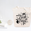Trick or Treat Halloween Cotton Canvas Tote Bag