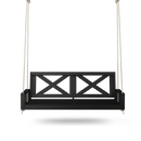 Amish Casual Malvern Porch Swing Bed, 4 Ft Black
