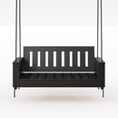Amish Casual Rockford Daybed Swing Package with Included Cushions, Sofa, Tricorn Black Paint