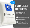 6 Pack of HEPA Bags and 2 Post Filters for the Prolux Tritan Canister Vacuum Cleaner