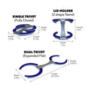 Lid Holder & Modular Trivet | Royal Blue