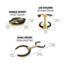 Lid Holder & Modular Trivet | Golden Goddess
