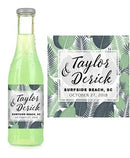 Tropical Leaves Soda Label