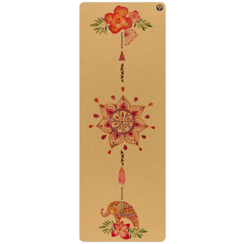 Tropical Vibes Aura Cork Yoga Mat